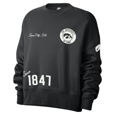 Iowa Women's Nike College Crew-Neck Sweatshirt. Nike.com